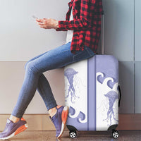 Western Yoke Luggage Cover Jellyfish And Water Bubbles Cowboy Style - Wonder Print Shop