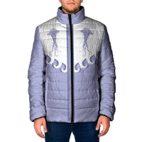 Western Yoke Padded Jacket Jellyfish And Water Bubbles Cowboy Style - Wonder Print Shop