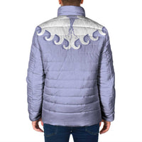 Western Yoke Padded Jacket Jellyfish And Water Bubbles Cowboy Style - Wonder Print Shop