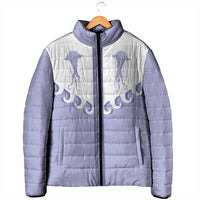 Western Yoke Padded Jacket Jellyfish And Water Bubbles Cowboy Style - Wonder Print Shop