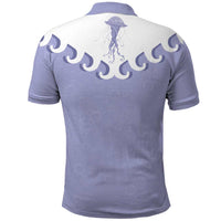 Western Yoke Polo Shirt Jellyfish And Water Bubbles Cowboy Style - Wonder Print Shop