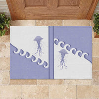Western Yoke Rubber Doormat Jellyfish And Water Bubbles Cowboy Style - Wonder Print Shop