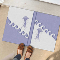 Western Yoke Rubber Doormat Jellyfish And Water Bubbles Cowboy Style - Wonder Print Shop