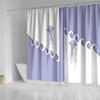 Western Yoke Shower Curtain Jellyfish And Water Bubbles Cowboy Style - Wonder Print Shop