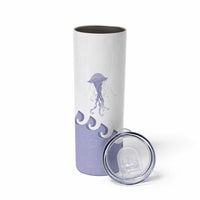 Western Yoke Skinny Tumbler Jellyfish And Water Bubbles Cowboy Style - Wonder Print Shop