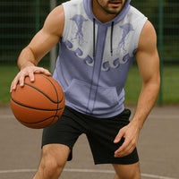 Western Yoke Sleeveless Hoodie Jellyfish And Water Bubbles Cowboy Style - Wonder Print Shop