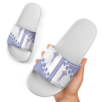 Western Yoke Slide Sandals Jellyfish And Water Bubbles Cowboy Style - Wonder Print Shop