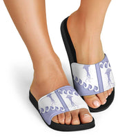 Western Yoke Slide Sandals Jellyfish And Water Bubbles Cowboy Style - Wonder Print Shop