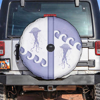 Western Yoke Spare Tire Cover Jellyfish And Water Bubbles Cowboy Style - Wonder Print Shop