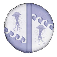 Western Yoke Spare Tire Cover Jellyfish And Water Bubbles Cowboy Style - Wonder Print Shop