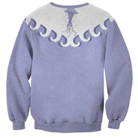 Western Yoke Sweatshirt Jellyfish And Water Bubbles Cowboy Style - Wonder Print Shop