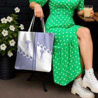 Western Yoke Tote Bag Jellyfish And Water Bubbles Cowboy Style - Wonder Print Shop