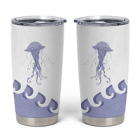 Western Yoke Tumbler Cup Jellyfish And Water Bubbles Cowboy Style - Wonder Print Shop