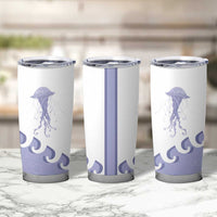 Western Yoke Tumbler Cup Jellyfish And Water Bubbles Cowboy Style - Wonder Print Shop