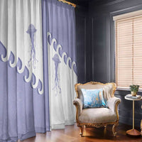 Western Yoke Window Curtain Jellyfish And Water Bubbles Cowboy Style - Wonder Print Shop