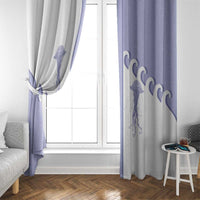 Western Yoke Window Curtain Jellyfish And Water Bubbles Cowboy Style - Wonder Print Shop