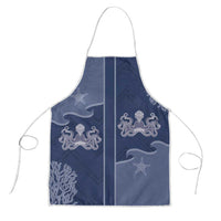 Western Yoke Apron Octopus And Coral Cowboy Style - Wonder Print Shop