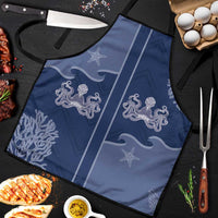 Western Yoke Apron Octopus And Coral Cowboy Style - Wonder Print Shop