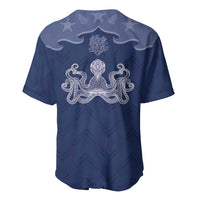 Western Yoke Baseball Jersey Octopus And Coral Cowboy Style - Wonder Print Shop