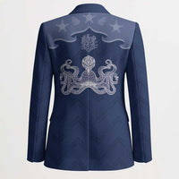 Western Yoke Blazer Octopus And Coral Cowboy Style - Wonder Print Shop