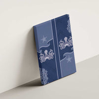 Western Yoke Canvas Wall Art Octopus And Coral Cowboy Style - Wonder Print Shop