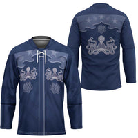 Western Yoke Hockey Jersey Octopus And Coral Cowboy Style - Wonder Print Shop