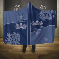 Western Yoke Hooded Blanket Octopus And Coral Cowboy Style - Wonder Print Shop