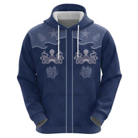 Western Yoke Hoodie Octopus And Coral Cowboy Style - Wonder Print Shop