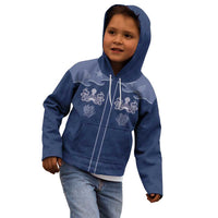 Western Yoke Kid Hoodie Octopus And Coral Cowboy Style - Wonder Print Shop