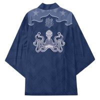 Western Yoke Kimono Octopus And Coral Cowboy Style - Wonder Print Shop