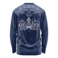 Western Yoke Long Sleeve Shirt Octopus And Coral Cowboy Style - Wonder Print Shop