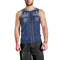 Western Yoke Men Tank Top Octopus And Coral Cowboy Style - Wonder Print Shop