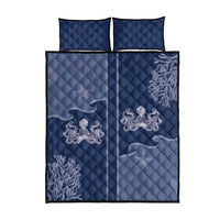 Western Yoke Quilt Bed Set Octopus And Coral Cowboy Style - Wonder Print Shop