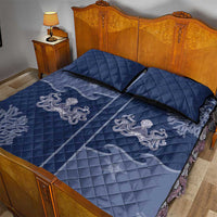 Western Yoke Quilt Bed Set Octopus And Coral Cowboy Style - Wonder Print Shop