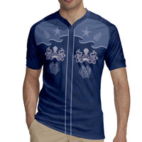 Western Yoke Rugby Jersey Octopus And Coral Cowboy Style - Wonder Print Shop