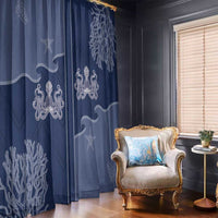 Western Yoke Window Curtain Octopus And Coral Cowboy Style - Wonder Print Shop