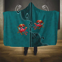 Western Yoke Hooded Blanket Flamingo Relax Cowboy Style - Wonder Print Shop