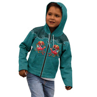 Western Yoke Kid Hoodie Flamingo Relax Cowboy Style - Wonder Print Shop