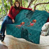Western Yoke Quilt Flamingo Relax Cowboy Style - Wonder Print Shop