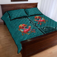 Western Yoke Quilt Bed Set Flamingo Relax Cowboy Style - Wonder Print Shop