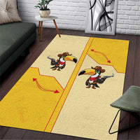 Western Yoke Area Rug Toucan Cowboy Style - Wonder Print Shop