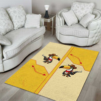 Western Yoke Area Rug Toucan Cowboy Style - Wonder Print Shop