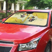 Western Yoke Auto Sun Shade Toucan Cowboy Style - Wonder Print Shop