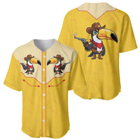 Western Yoke Baseball Jersey Toucan Cowboy Style - Wonder Print Shop