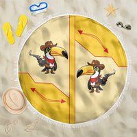 Western Yoke Beach Blanket Toucan Cowboy Style - Wonder Print Shop
