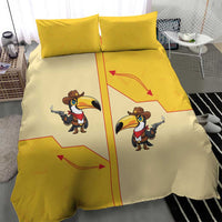 Western Yoke Bedding Set Toucan Cowboy Style - Wonder Print Shop