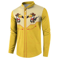 Western Yoke Button Sweatshirt Toucan Cowboy Style - Wonder Print Shop