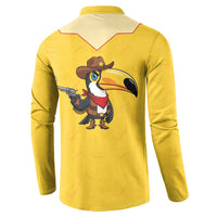 Western Yoke Button Sweatshirt Toucan Cowboy Style - Wonder Print Shop