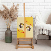 Western Yoke Canvas Wall Art Toucan Cowboy Style - Wonder Print Shop