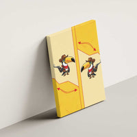 Western Yoke Canvas Wall Art Toucan Cowboy Style - Wonder Print Shop